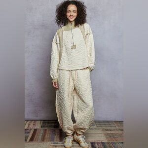 POL “ Shayle “ POL Quilted Joggers and Hoodie 2 Piece Set 67A